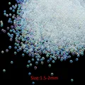 Mini perles de verre 10 à 20 g pour résine et nail art – Couleur Transparent 05