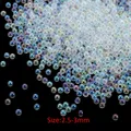 Mini perles de verre 10 à 20 g pour résine et nail art – Couleur Transparent 07