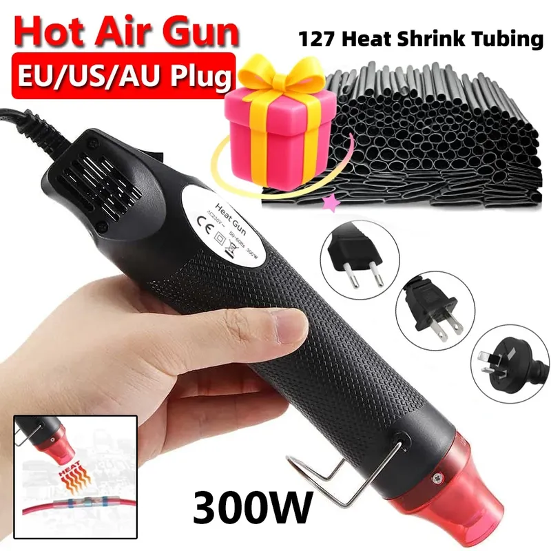 Mini pistolet air chaud 300W portable pour bricolage