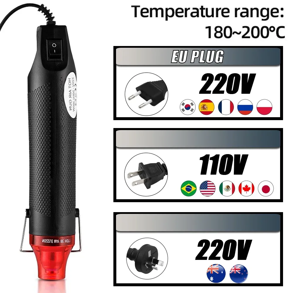 Mini pistolet air chaud 300W portable pour bricolage