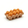 Mini plateau œufs résine pour maison poupée artisanat – Couleur 1 Set
