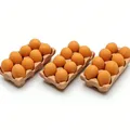 Mini plateau œufs résine pour maison poupée artisanat – Couleur 3 Sets