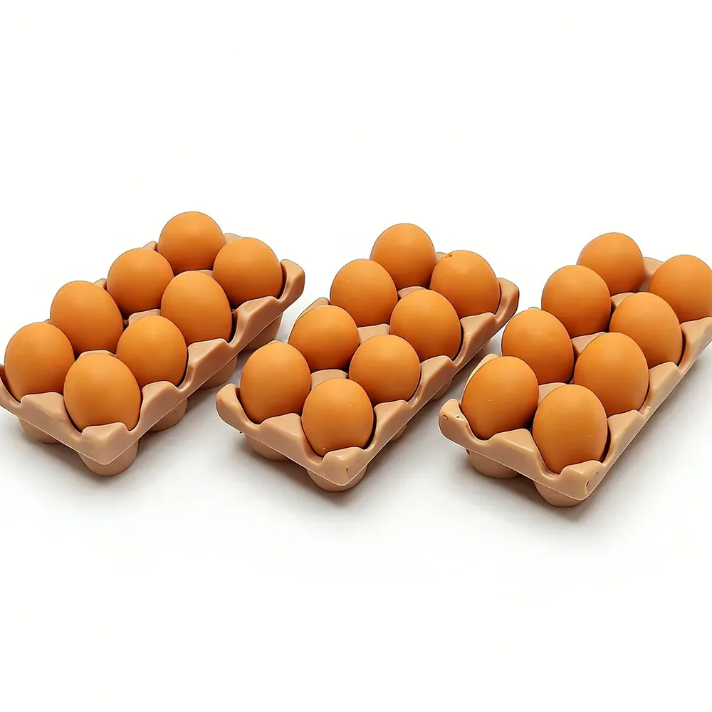 Mini plateau œufs résine pour maison poupée artisanat