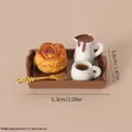 Mini set café et pâtisserie résine pour maison poupée – Couleur A12
