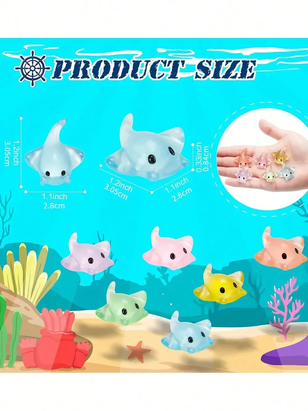 Miniatures animaux lumineux lot de 6 à 20