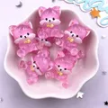 Miniatures animaux résine lot de 10 – Couleur Rose (3)