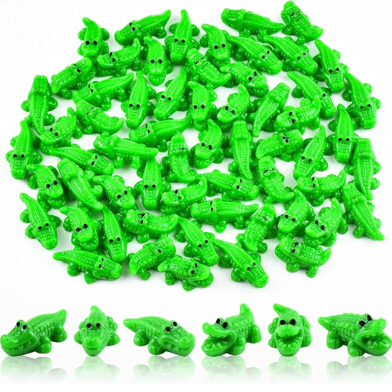 Miniatures crocodiles résine lot de 10