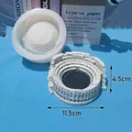 Moule béton rond Colisée, cendrier ciment, plâtre, ornement – Couleur Design 1