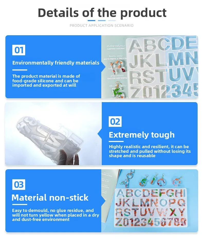 Moule lettre page complète pour résine époxy