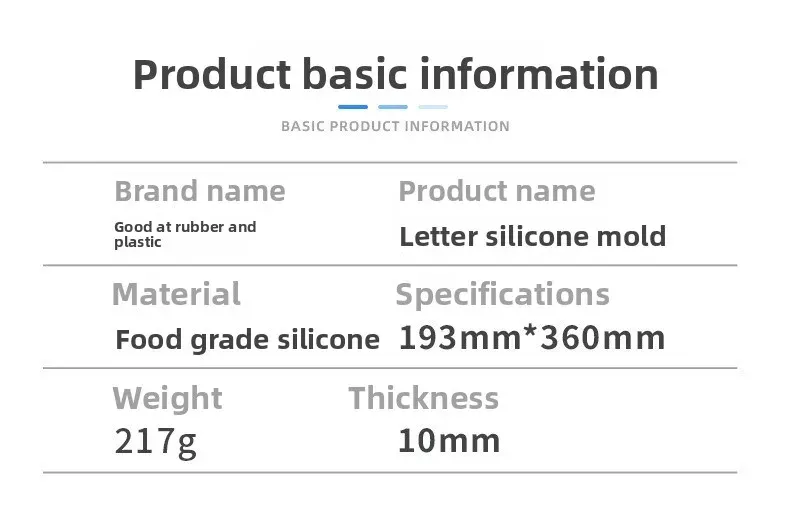 Moule lettre page complète pour résine époxy