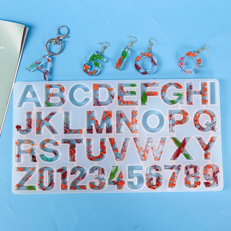 Moule lettre page complète pour résine époxy