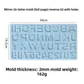 Moule lettre page complète pour résine époxy – Couleur Reverse belt hole