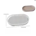 Moule plateau bijou dentelle pour résine et béton – Couleur Gris clair (A-001)