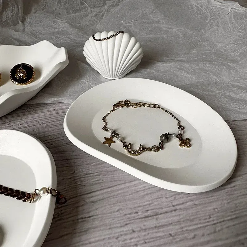 Moule plateau bijou irrégulier pour ciment et gypse
