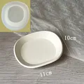 Moule plateau bijou irrégulier pour ciment et gypse – Couleur Gris clair (A)