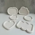 Moule plateau bijou rond cœur nuage pour résine – 2