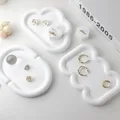 Moule plateau bijou rond cœur nuage pour résine – 6