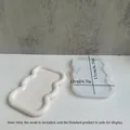 Moule plateau bijou rond cœur nuage pour résine – Couleur Wave