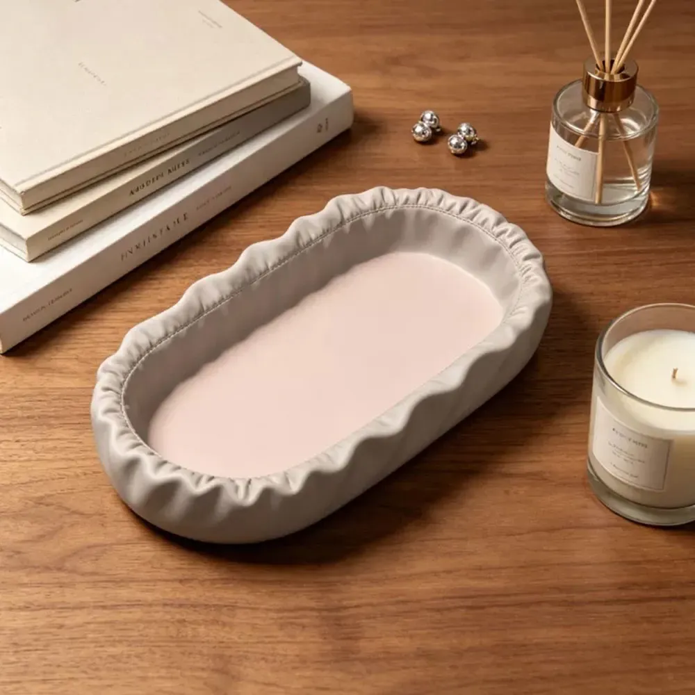 Moule plateau bijou volant pour plâtre et béton