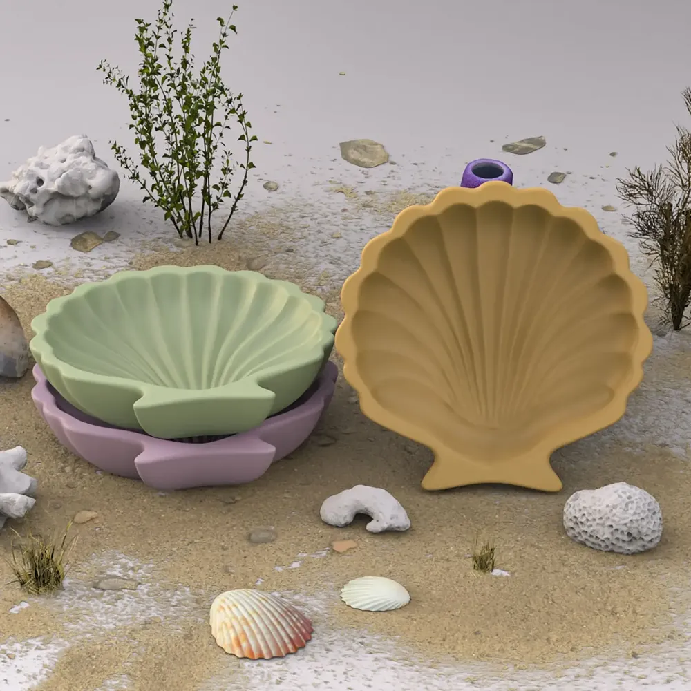 Moule plateau coquillage pour résine époxy et plâtre
