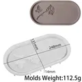 Moule plateau fleur pour béton et résine – Couleur prune (06)