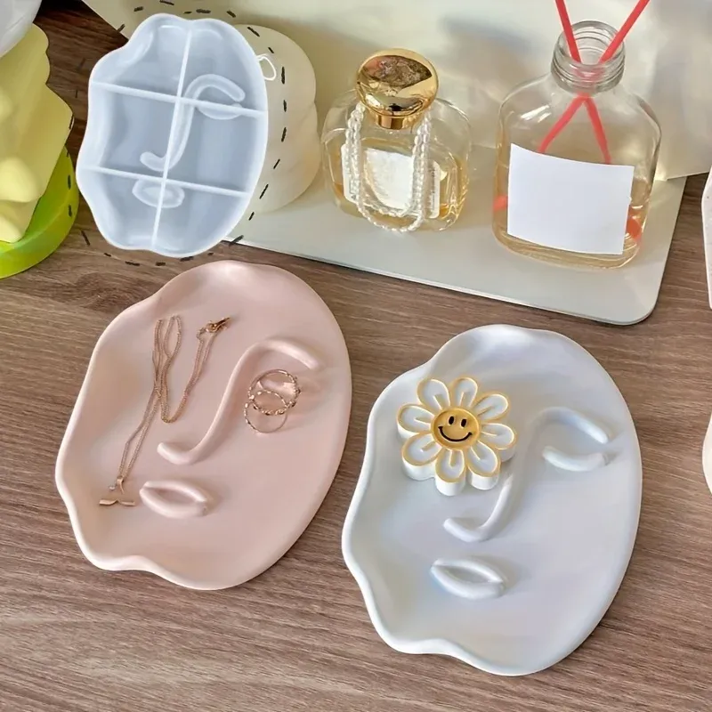 Moule plateau forme irrégulière pour résine et plâtre