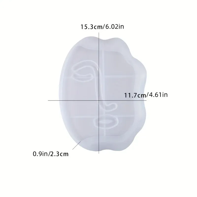 Moule plateau forme irrégulière pour résine et plâtre