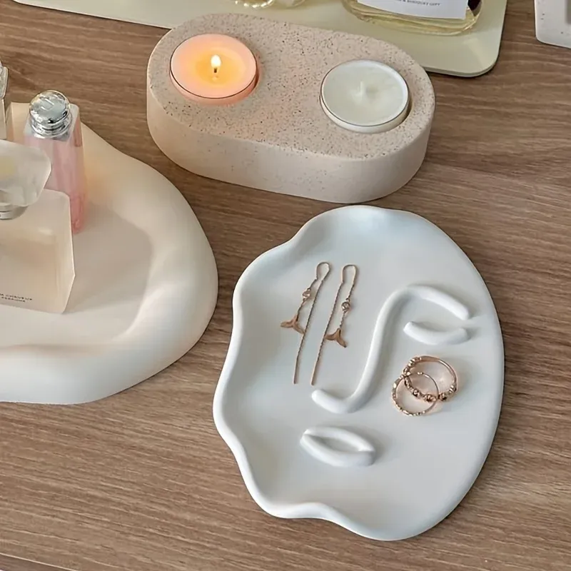 Moule plateau forme irrégulière pour résine et plâtre