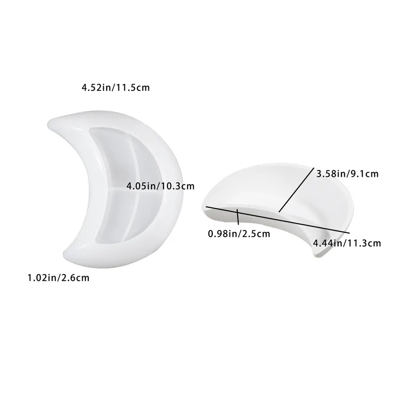Moule plateau miroir lune pour résine époxy