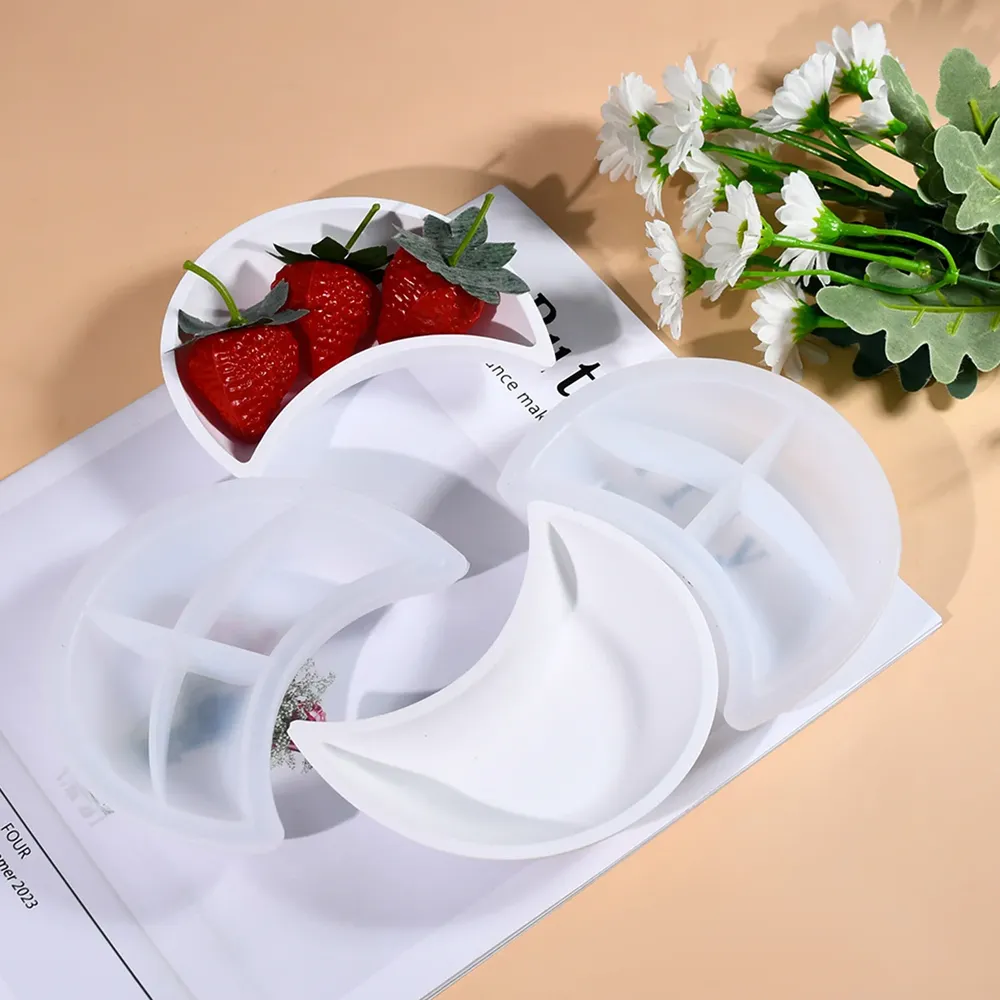 Moule plateau miroir lune pour résine époxy