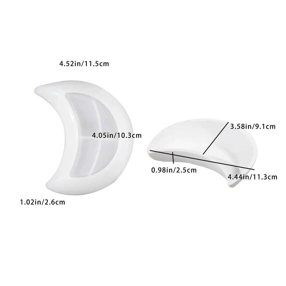 Moule plateau miroir lune pour résine époxy