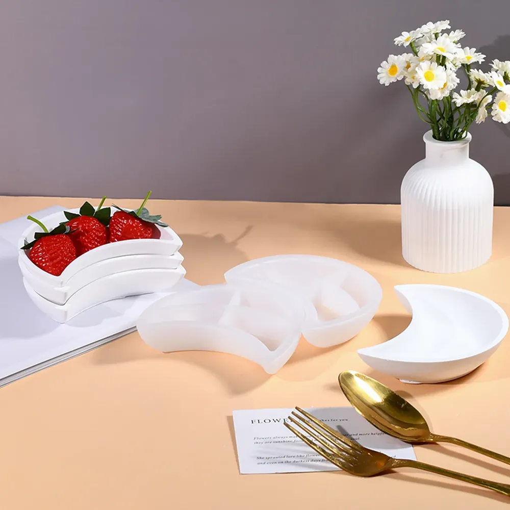 Moule plateau miroir lune pour résine époxy