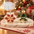 Moule plateau Noël sapin flocon pour plâtre – 1