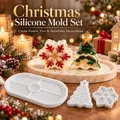 Moule plateau Noël sapin flocon pour plâtre – 5