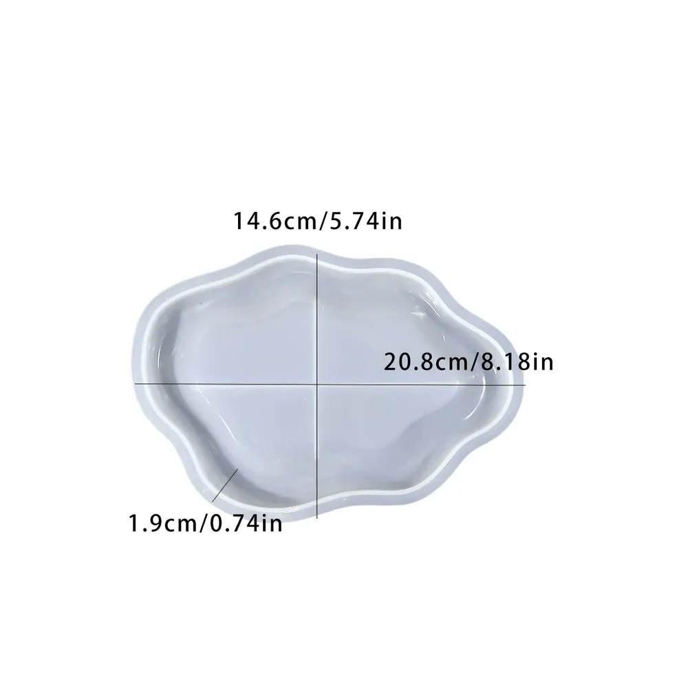 Moule plateau nuage pour bijoux et résine