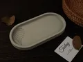 Moule plateau ovale rose papillon pour résine – 3