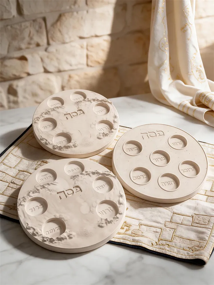 Moule plateau Pâque juive pour ciment et plâtre