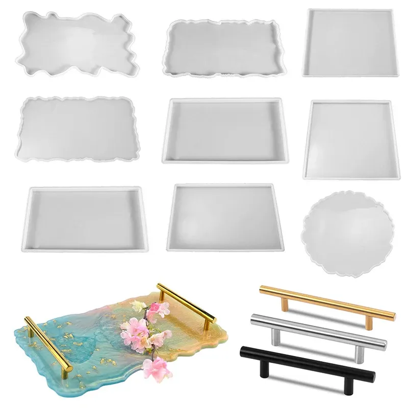 Moule plateau résine époxy silicone pour décoration et artisanat