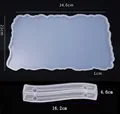 Moule plateau résine époxy silicone pour décoration et artisanat – Couleur 2Pcs Mold Set05