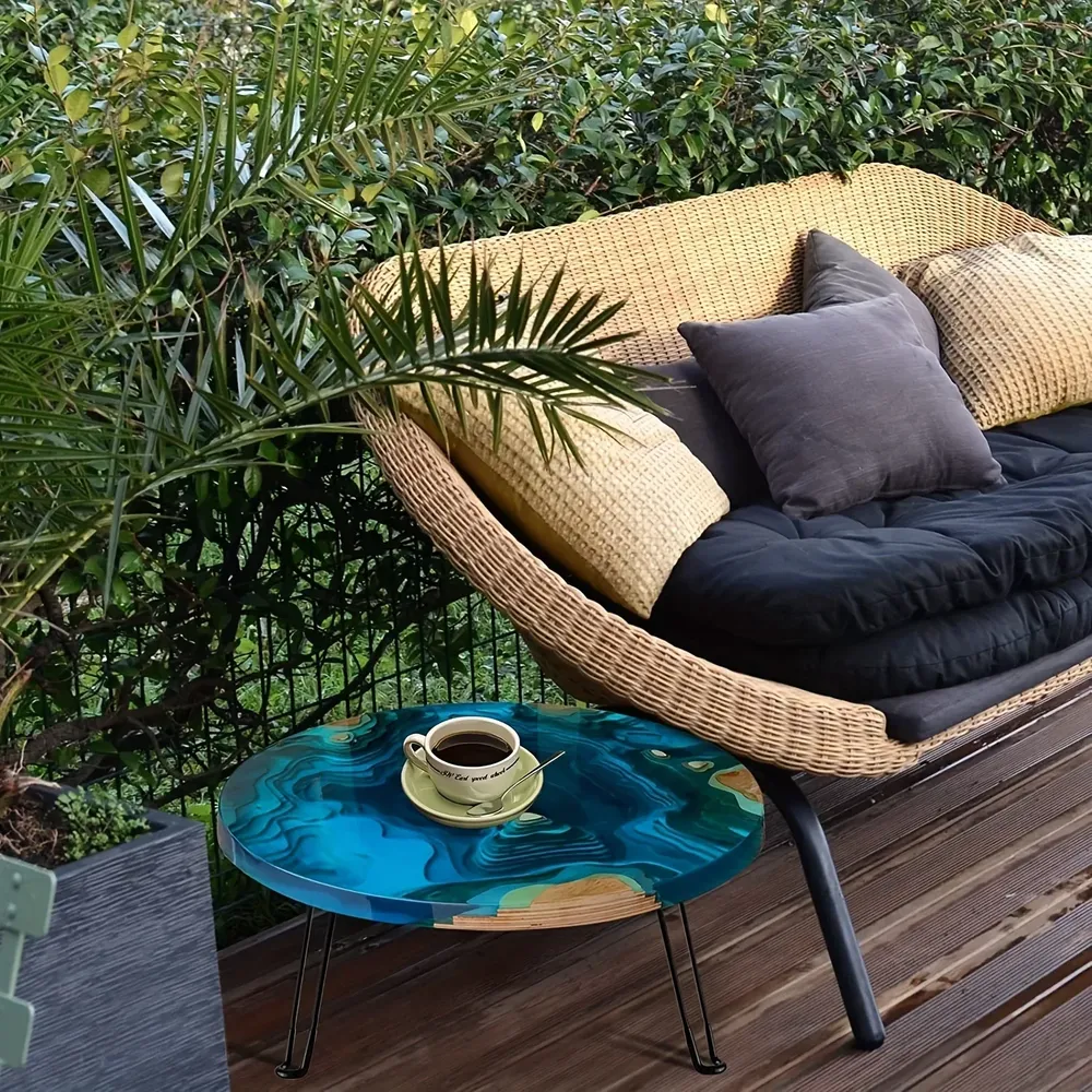 Moule plateau rond 50 cm pour résine époxy