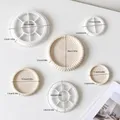 Moule plateau rond plissé pour plâtre et résine – 6