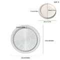 Moule plateau rond plissé pour plâtre et résine – Couleur 6281A