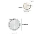 Moule plateau rond plissé pour plâtre et résine – Couleur 6281B