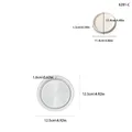 Moule plateau rond plissé pour plâtre et résine – Couleur 6281C
