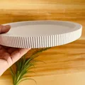 Moule plateau rond rayé pour résine et béton – 3