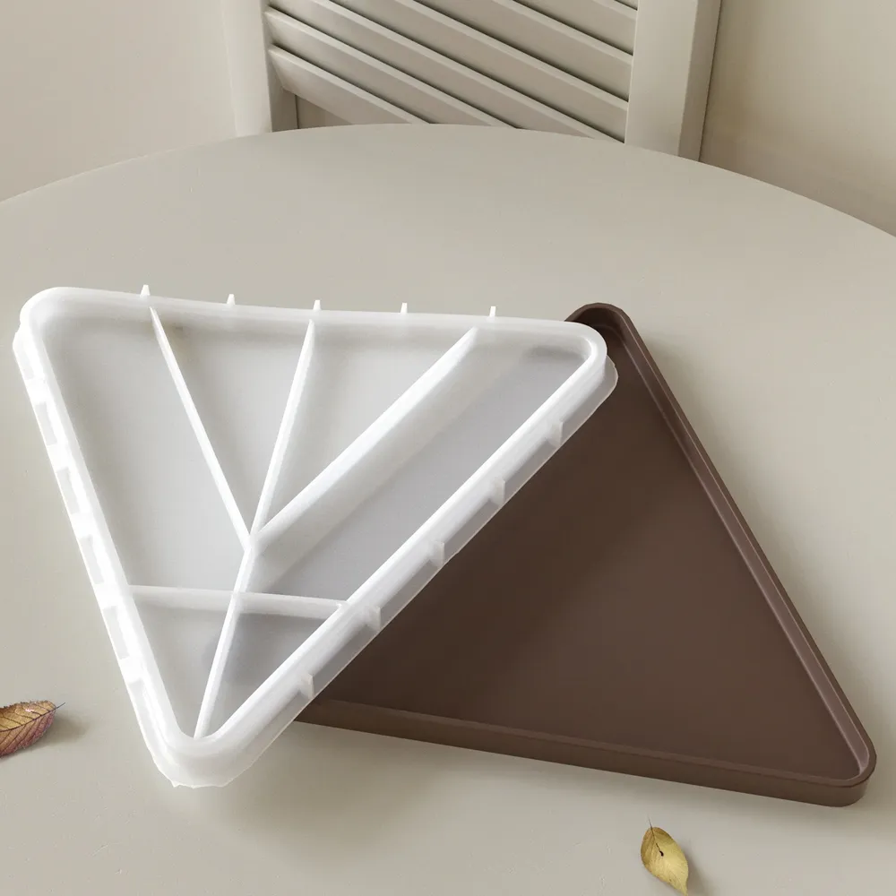 Moule plateau triangle pour plâtre et bijoux