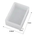 Moule résine cube cuboïde plateau rangement bijoux – Couleur Bourgogne (09)