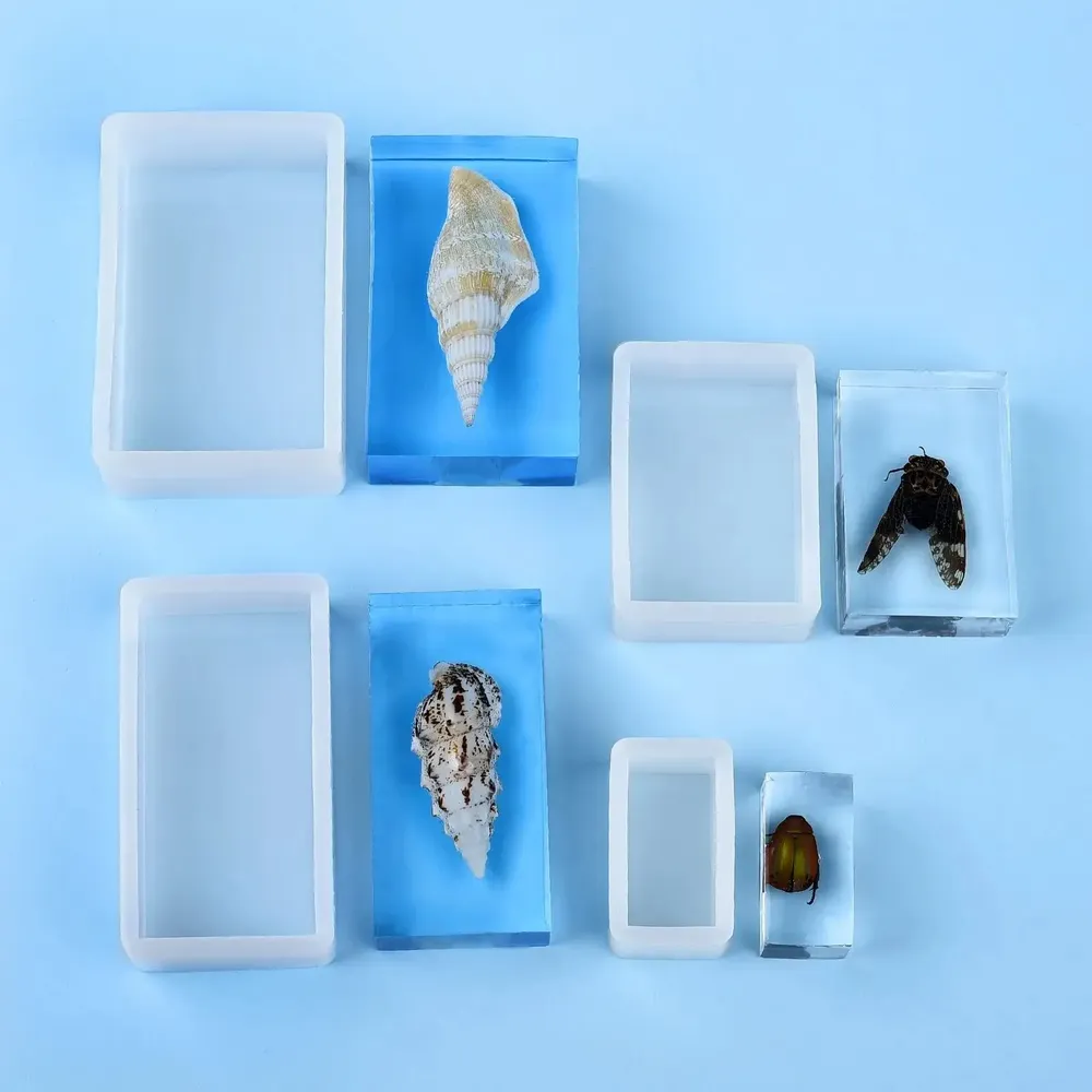 Moule résine cube cuboïde plateau rangement bijoux