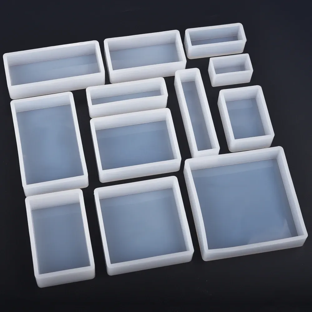 Moule résine cube cuboïde pour bijoux et plateau