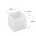 Moule résine cube cuboïde pour bijoux et plateau – Color Gris clair (C3)